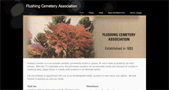 Desktop Screenshot of flushingcemetery.com