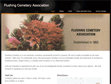 Tablet Screenshot of flushingcemetery.com